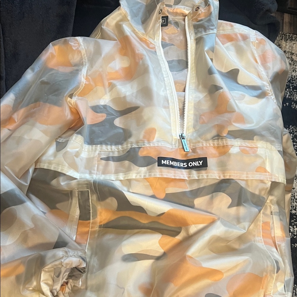 Members Only Camouflage rain jacket